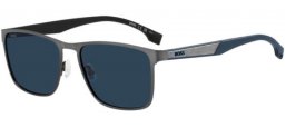 Gafas de Sol - BOSS Hugo Boss - BOSS 1826/S - R80 (KU) MATTE DARK RUTHENIUM // BLUE