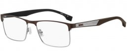 Lunettes de vue - BOSS Hugo Boss - BOSS 1829 - 05N MATTE BROWN DARK RUTHENIUM