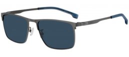 Gafas de Sol - BOSS Hugo Boss - BOSS 1837/G/S - R80 (KU) MATTE DARK RUTHENIUM // BLUE