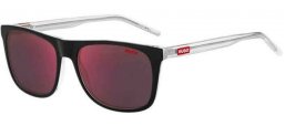 Sunglasses - HUGO Hugo Boss - HG 1194/S - 7C5 (AO) BLACK CRYSTAL  // RED MIRROR