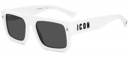 Gafas de Sol - Dsquared2 - ICON 0008/S - VK6 (IR) WHITE // GREY