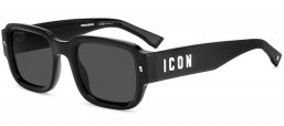 Gafas de Sol - Dsquared2 - ICON 0009/S - 807 (IR) BLACK // GREY