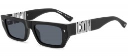 Gafas de Sol - Dsquared2 - ICON 0011/S - 003 (IR) MATTE BLACK // GREY BLUE