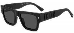 Gafas de Sol - Dsquared2 - ICON 0021/S - 003 (IR) MATTE BLACK // GREY