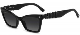 Gafas de Sol - Dsquared2 - ICON 0026/S - 807 (9O) BLACK // DARK GREY GRADIENT