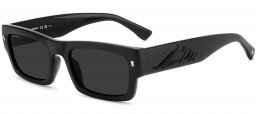 Gafas de Sol - Dsquared2 - ICON 0027/S - 003 (IR) MATTE BLACK // GREY