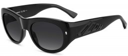 Gafas de Sol - Dsquared2 - ICON 0028/S - 807 (9O) BLACK // DARK GREY GRADIENT