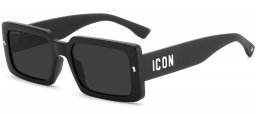 Gafas de Sol - Dsquared2 - ICON 0029/S - 003 (IR) MATTE BLACK // GREY