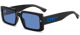 Gafas de Sol - Dsquared2 - ICON 0029/S - OY4 (KU) BLACK AZURE // BLUE