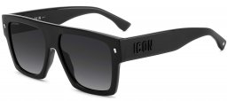 Gafas de Sol - Dsquared2 - ICON 0030/S - 807 (9O) BLACK // DARK GREY GRADIENT