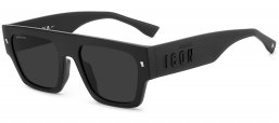 Gafas de Sol - Dsquared2 - ICON 0031/S - 003 (IR) MATTE BLACK // DARK GREY