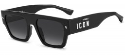 Gafas de Sol - Dsquared2 - ICON 0031/S - 807 (9O) BLACK // DARK GREY GRADIENT