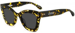 Sunglasses - Isabel Marant - IM 0050/G/S - SCL (IR) YELLOW HAVANA // GREY