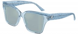 Gafas de Sol - Jimmy Choo - JC5003 - 50387C  TRANSPARENT SKY BLUE GLITTER // LIGHT BLUE MIRROR