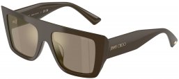 Gafas de Sol - Jimmy Choo - JC5026U - 50605A  CAPER GREEN // LIGHT BROWN MIRROR GOLD