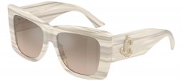 Gafas de Sol - Jimmy Choo - JC5036B - 50656I  STRIPED IVORY // BROWN GRADIENT MIRROR SILVER