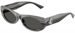 Gafas de Sol - Jimmy Choo - JC5038BU - 506387  STRIPED BLACK // DARK GREY