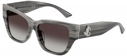 Gafas de Sol - Jimmy Choo - JC5039BU - 50638G  STRIPED BLACK // DARK GREY GRADIENT