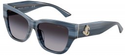 Gafas de Sol - Jimmy Choo - JC5039BU - 50728G  STRIPED NAVY BLUE // DARK GREY GRADIENT