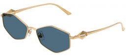 Gafas de Sol - Jimmy Choo - JC4017 - 302380  GOLD // DARK BLUE