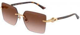 Lunettes de soleil - Jimmy Choo - JC4018 - 302313  GOLD // BROWN GRADIENT