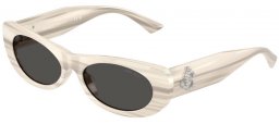 Gafas de Sol - Jimmy Choo - JC5038BU - 506587  STRIPED IVORY // DARK GREY