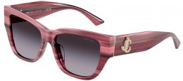Sunglasses - Jimmy Choo - JC5039BU - 50648G  STRIPED BLUEBERRY // DARK GREY GRADIENT
