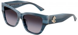 Sunglasses - Jimmy Choo - JC5039BU - 50728G  STRIPED NAVY BLUE // DARK GREY GRADIENT