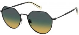Sunglasses - Levi's - LV 1020/S - 807 (JE) BLACK // GREEN GRADIENT YELLOW