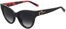 Sunglasses - Love Moschino - MOL053/S - UYY (9O) BLACK PATTERN RED // DARK GREY GRADIENT