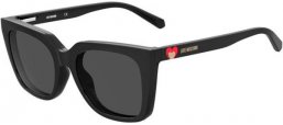 Gafas de Sol - Love Moschino - MOL055/CS - 807 (IR) BLACK // + CLIP ON GREY BLUE