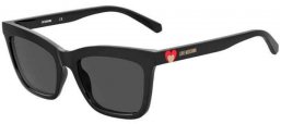 Sunglasses - Love Moschino - MOL057/S - 807 (IR) BLACK // GREY