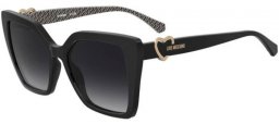 Gafas de Sol - Love Moschino - MOL067/S - TAY (9O) BLACK PATTERNED WHITE // DARK GREY GRADIENT