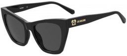 Sunglasses - Love Moschino - MOL070/S - 807 (IR) BLACK // GREY BLUE