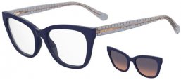 Gafas de Sol - Love Moschino - MOL071/CS - PJP (O9) BLUE // CLEAR + CLIP ON BLUE GRADIENT