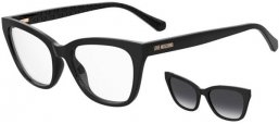 Gafas de Sol - Love Moschino - MOL071/CS - 807 (9O) BLACK  // CLEAR + CLIP ON DARK GREY GRADIENT