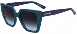 Sunglasses - Love Moschino - MOL088/S - PJP (9O) BLUE // DARK GREY GRADIENT