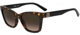 Lunettes de soleil - Love Moschino - MOL096/S - 086 (HA) DARK HAVANA // BROWN GRADIENT