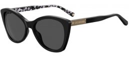 Lunettes de soleil - Love Moschino - MOL031/S - 807 (IR) BLACK // GREY