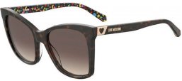 Lunettes de soleil - Love Moschino - MOL034/S - 086 (HA) BLACK // BROWN GRADIENT