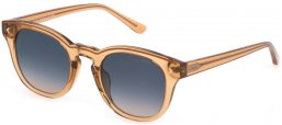 Gafas de Sol - Lozza - SL4303 - 0913  SHINY TRANSPARENT BEIGE // GREEN GRADIENT BROWN ANTIREFLECTION