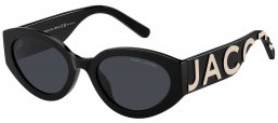 Gafas de Sol - Marc Jacobs - MARC 694/G/S - 80S (2K) BLACK WHITE // DARK GREY