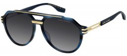 Gafas de Sol - Marc Jacobs - MARC 876/S - 38I (9O) BLUE HORN // DARK GREY GRADIENT