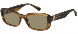 Gafas de Sol - Marc Jacobs - MARC 925/S - EX4 (QT) BROWN HORN // GREEN