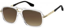 Sunglasses - Marc Jacobs - MARC 415/S - MNG (HA) CRYSTAL BLACK // BROWN GRADIENT