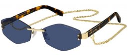 Lunettes de soleil - Marc Jacobs - MARC 496/S AIR - LKS (KU) GOLD BLUE // BLUE