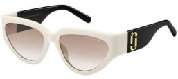 Sunglasses - Marc Jacobs - MARC 645/S - CCP (HA) WHITE BLACK // BROWN GRADIENT