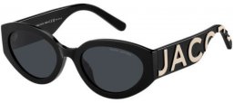 Sunglasses - Marc Jacobs - MARC 694/G/S - 80S (2K) BLACK WHITE // DARK GREY