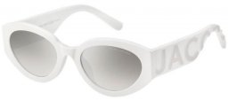 Sunglasses - Marc Jacobs - MARC 694/G/S - HYM (IC) WHITE GREY // GREY MIRROR SILVER
