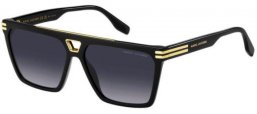Sunglasses - Marc Jacobs - MARC 717/S - 807 (9O) BLACK // DARK GREY GRADIENT